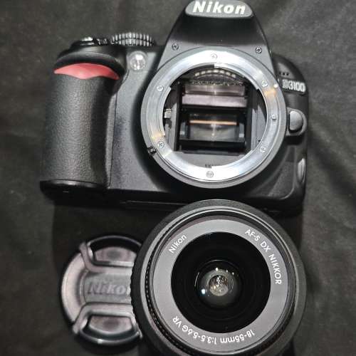 nikon D3100 + 尼康 18-55 G VR AFS AF-S 送記憶卡 送讀卡器 跟2電一充連肩帶 冇盒...