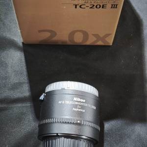 Nikon 2X III TC-20E III  三代 尼康 增距鏡 有盒冇單冇保 有前後蓋 99%new 鏡片冇...