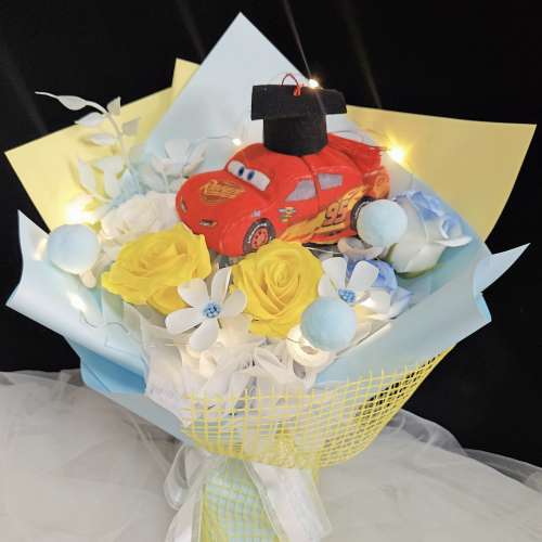 睇下文‼️接急單·獨家原創 歐美絕版《反轉麥坤公仔花束》反斗車王麥坤畢業花束‼...