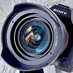 Nikon UW-NIKKOR 15mm/2.8*Sony mount 抵玩*
