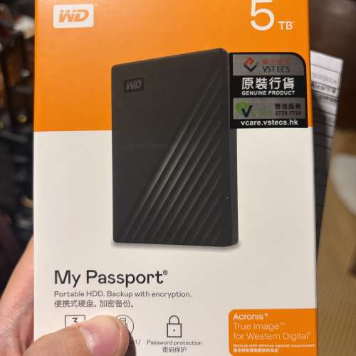 全新Western Digital  WD My Passport 5tb