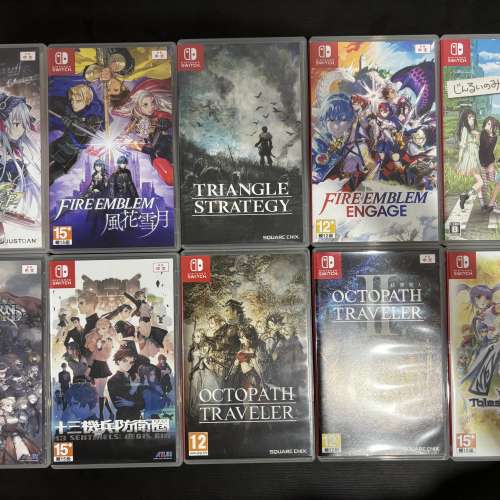 95%new 任天堂Switch遊戲 x 3