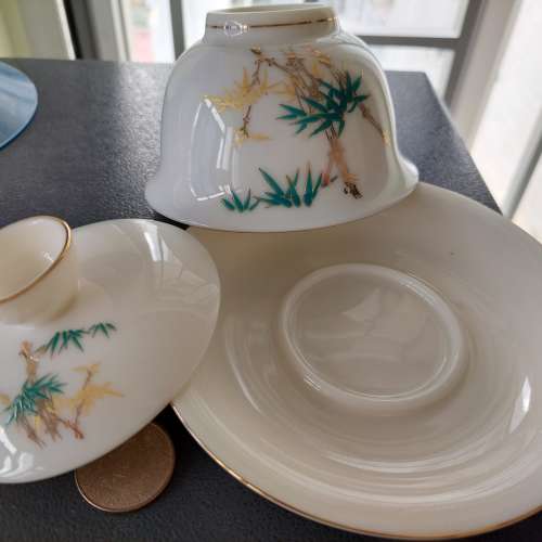 三才杯蓋碗茶盅