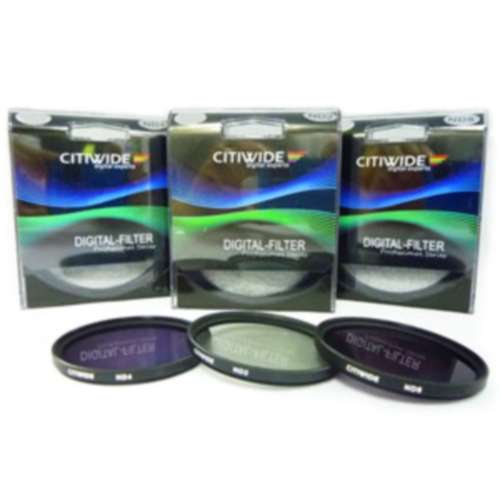Citiwide Neutral Density Filter ND2 , ND4 , ND8 Filter 減光濾鏡  40.5mm 至 82mm