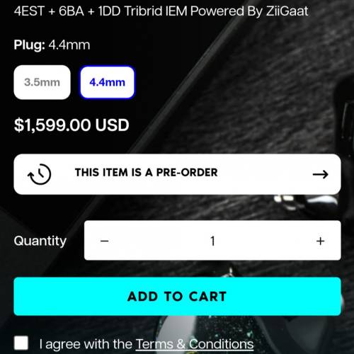 99.9%新 Linsoul x HBB Jupiter (4靜電 + 6BA + 1DD)