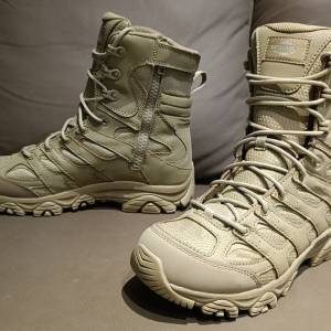 美國MERRELL高筒側拉鍊防水軍靴(EUR43)