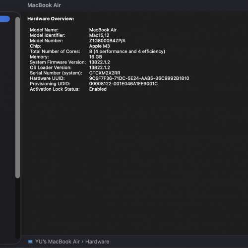 Macbook Air M3 2024 (Midnight blue) 16Gb / 1Tb SSD