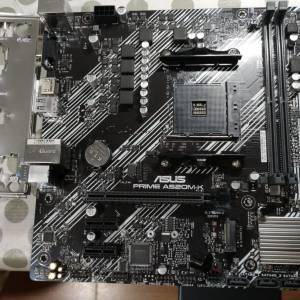 ASUS PRIME A520M-K Micro ATX主機板 ((正版Window10Pro啟動碼)) Socket AM4