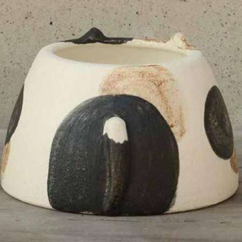［現貨］日本製守宮爬蟲倉鼠彩繪動物造型陶瓷加濕躲藏屋躲避屋 （三色貓-M）