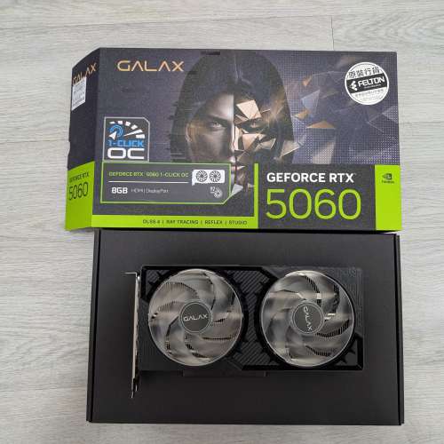 Galax RTX 5060 8Gb【有單，盒，保養】