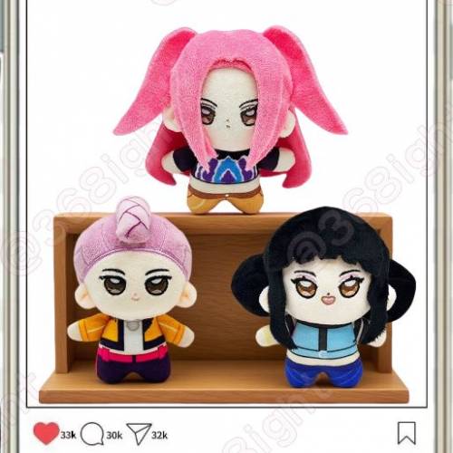 kpop獵魔女團Demon Hunters 定制女團公仔rumi Zoey Mira