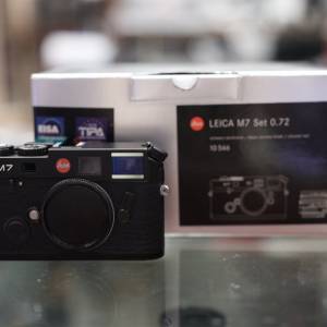 Leica M7 “Starter Set”0.72 Black Film Rangefinder Camera #2885670