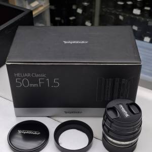 VOIGTLANDER HELIAR CLASSIC 50MM F1.5 LEICA M MOUNT LIKE NEW