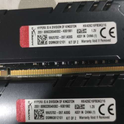 Kingston HyperX Fury 16GB Kit (2x8GB) (HX426C16FBK2/16)