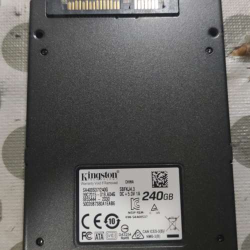 Kingston 240GB+Seagate 2TB 3.5吋硬碟