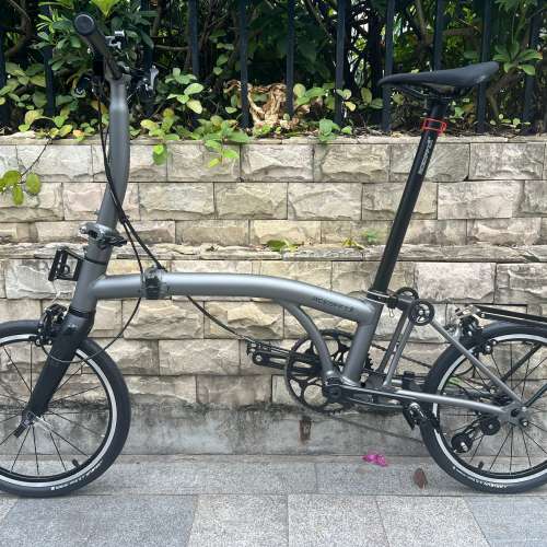 特價 2025 最新拉絲銀色 ACEOFFIX C5 全原裝5速黑色碳前叉鋁合金折叠車 送前後蛙燈叮...