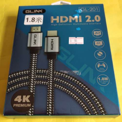 4K HDMI cable (Brand new) 4K 高清 HDMI 線 (100%全新未用過)