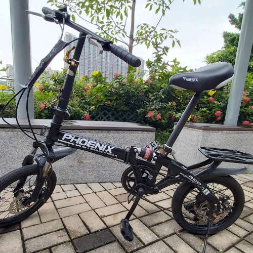 16吋鳳凰牌碟刹有波摺疊單車