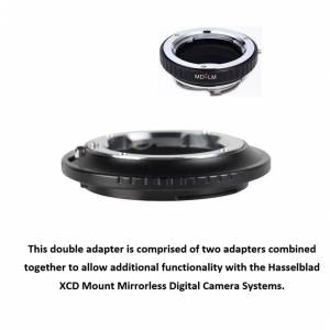 Lens Mount Double Adapter, Minolta and Leica M Lens To Hasselblad XCD 組合接環