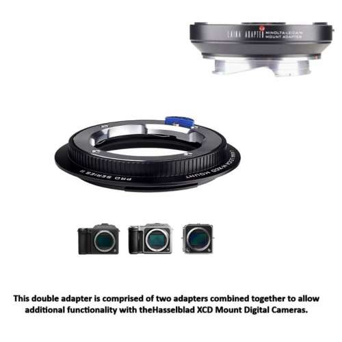 LAINA Lens Mount Double Adapter, Minolta And Leica M To XCD 組合金屬接環