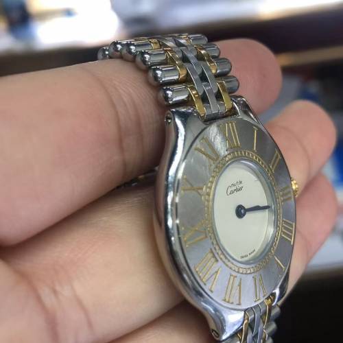 ❤️❤️中性中古Cartier  must de(卡地亞21世紀)石英表