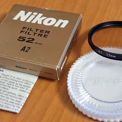 平售Nikon filter: A2暖色濾鏡、L37及L39紫外線濾鏡(未正式使用)