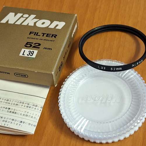 平售Nikon filter: A2暖色濾鏡、L37及L39紫外線濾鏡(未正式使用)