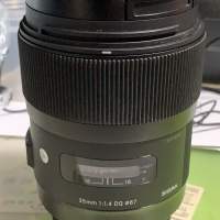 Sigma 35mm 1.4 sa mount(SD1,SD14,SD15)