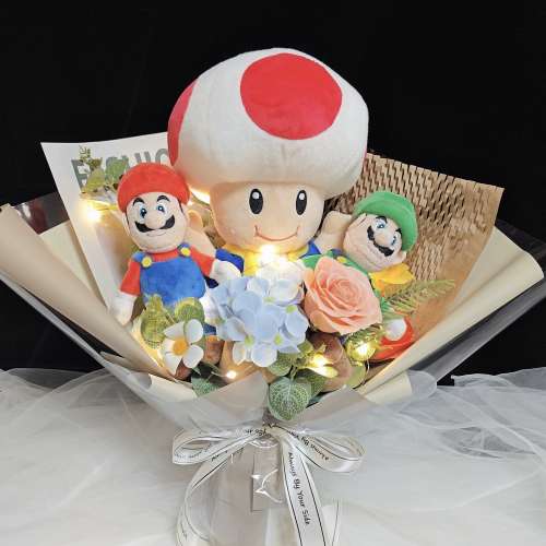睇下文‼️接急單·獨家原創 奇諾比奧 & 馬里奧公仔花束 瑪利歐畢業花束‼️ toad ...
