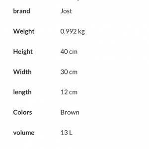 全新 皮革 背囊 Jost RANA XChange Bag，3合1設計