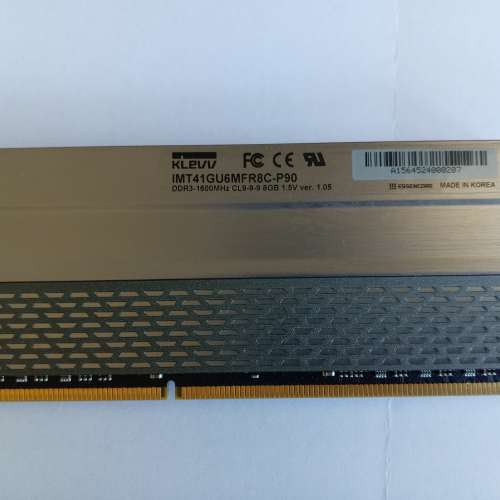 KLEVV DDR3 1600MHz 8GB RAM