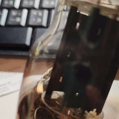 放水銀飽滿整流胆CV538=雞爪5Y3G一支+MULLARD 的整流炭黑屏斜大圓環一支=$900