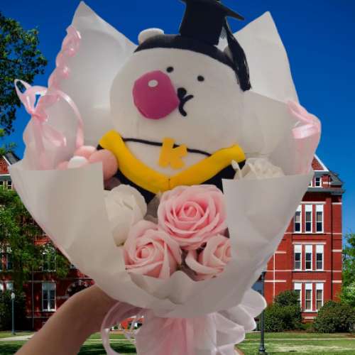 睇下文‼️［同行賣六百幾蚊］獨家原創｜日本正版自嘲熊畢業花束 joke bear畢業花...