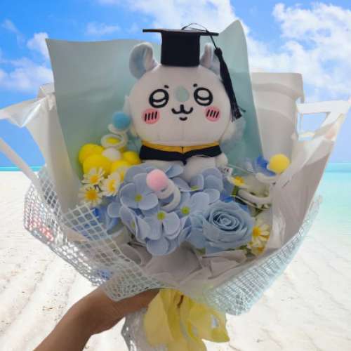 睇下文‼️［同行賣六百幾蚊］獨家原創｜日本正版自嘲熊畢業花束 joke bear畢業花...