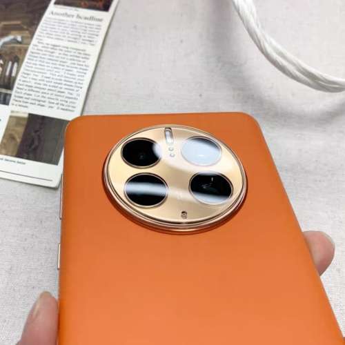 全新華為Mate 50 Pro 一體全覆蓋鏡頭保護貼2 + 原廠華為清水透明套 + 極薄磨砂殼(H...