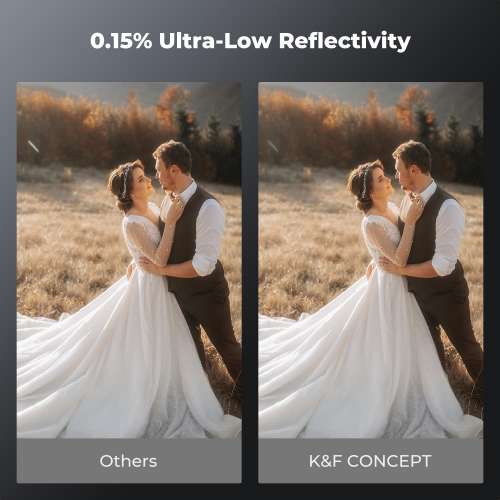 K&F Concept 77mm Black Diffusion 1/8 Filter with Brass Frame (Nano-X PRO Series)