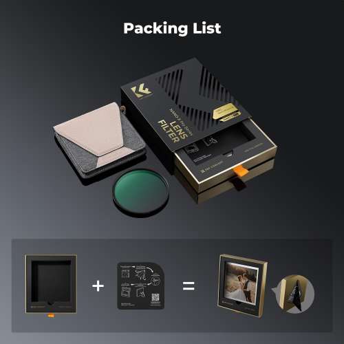 K&F Concept 82mm Black Diffusion 1/8 Filter  黑柔焦濾鏡