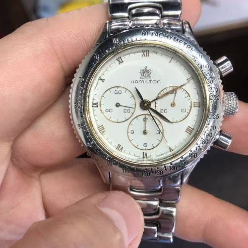 🔥🔥全完裝罕有漢米爾頓（Hamilton）Lancaster 1990年代古董計時碼表