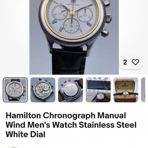 🔥🔥全完裝罕有漢米爾頓（Hamilton）Lancaster 1990年代古董計時碼表