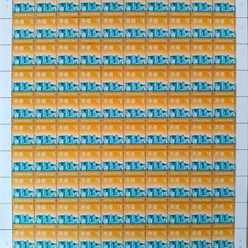 香港普通郵票5版新郵票每款100枚$0.1、0.2、0.5、1、1.2共5款