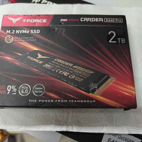 TEAM T-FORCE CARDEA A440 PRO / 黑曜武神 M.2 PCIe 4.0 固態硬碟 2TB