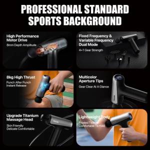 Philips Professional Massage Gun Electronic Massager Vibration Fascial Gun