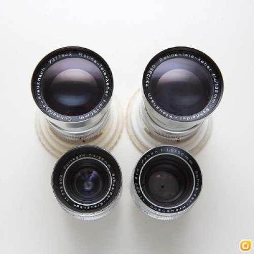 Voigtlander 35/3.4, 50/2, Schneider 28/4, 50/1.9, 135/4 DKL