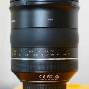 SAMYANG XP85mm F1.2 Lens for Canon EF