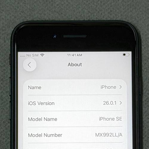 Apple iPhone SE2 (Gen 2) 64GB Black Color 96% Battery Health