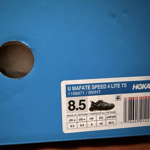 全新 Hoka One Mafate Speed 4 Lite TS 跑鞋 US Men 8.5/ UK8 / EU42 / 26.5 cm