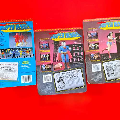 90年代 DC Comics Super Heros 閃電俠 Flash｜超人 Superman｜神奇女俠 Wonder Wom...