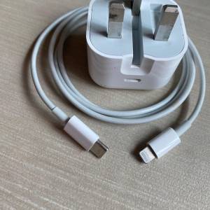 原裝Apple 20W USB-C Power Adapter & USB-C to Lightning Cable