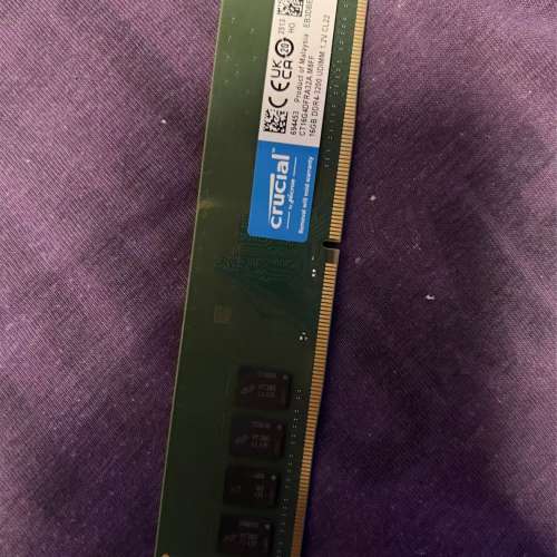 Crucial 16GB DDR4-3200 有盒, 港行終生保養