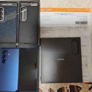 完美如新,1TB,香港行貨,藍色Samsung z fold 7 雙卡 5G, 有盒有單有保養